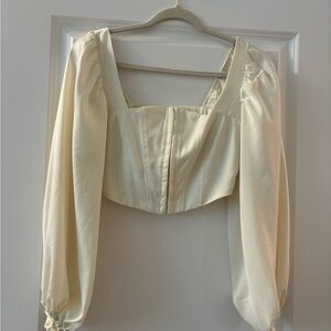 Urban Outfiters Cream Women's Top